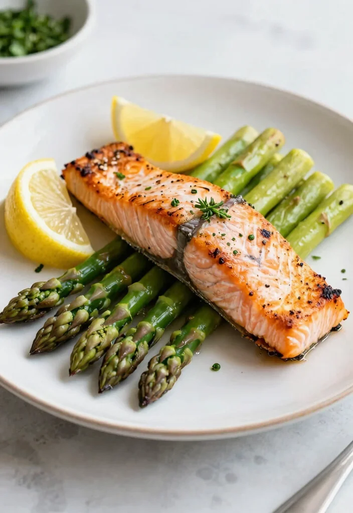12 Weight Watchers Dinner Recipes for Smart Balanced Eating 7. Baked Salmon with Asparagus 0